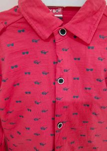 Red Shirt With Pant (12-18 Months Boy)