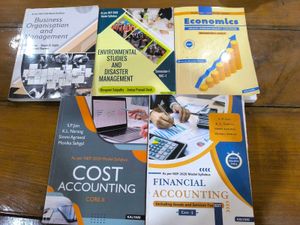 +3, 1st Year, First Sem, Commerce Set Of 5 Books.