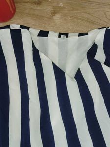 Striped Ruffle Top