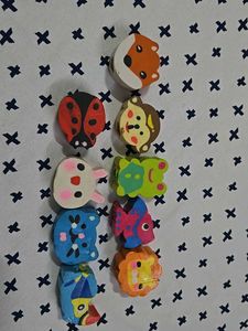 🆕✅ NEW ERASERS (Set Of 9)