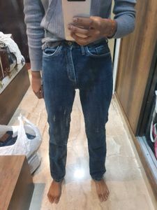 Women&#39;s dark wash straight leg jeans