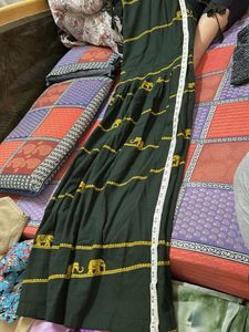 Elegant Elephant Print Maxi Dress