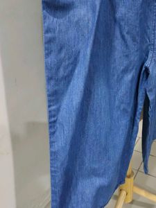 Denim Culotte Jumpsuit