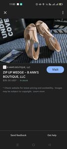 B Annas importedheel wedges with zipper