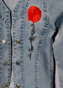 &#34;Stylish Embroided Denim Jacket&#34;