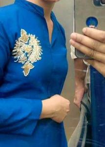 Blue Embroidered Kurta Set
