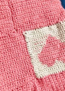 Crochet Pink Handbag