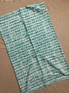 Sea Green Cotton Saree