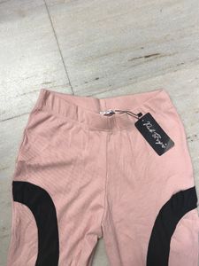 Pink Flared Gym Pants