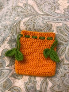 Handmade Crochet Drawstring Pouch