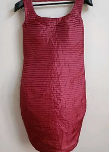 Elegant Maroon Bodycon Dress