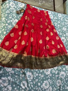 Banarsi Silk Lengha With Beautiful Dupatta