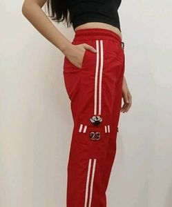 Red Cargo Joggers