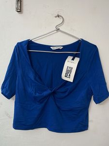 Deep Neck Crop Top