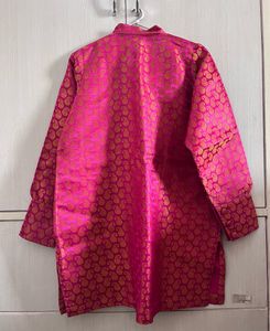 Chanderi Resham Booti Self Kurti