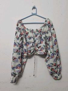 Floral Print Long Sleeve Top
