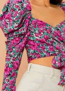 Sweetheart Neck Crop Top With Back Knot