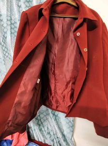Burgundy Unisex Blazer