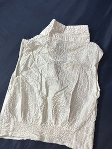 White Sleeveless Top