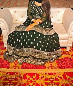 Lehnga With Beautiful Short Frock