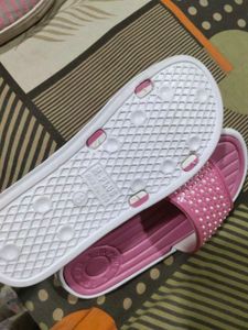 Women Pink Flats Slippers Never Used