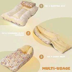 Baybee 3 in 1Velvet Cotton Bed And Carry