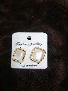 Elegant Square Stud Earrings