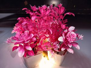 2 Artificial Flowers Pot