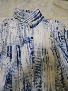 Stylish Tie-Dye Print Shirt