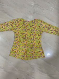 Short Yellow Kurta