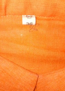 Orange Cotton Kurta MEN