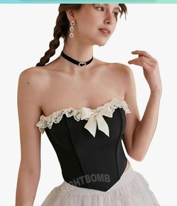 BLACK CORSET TOP