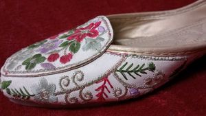 Floral Embroidered Flats