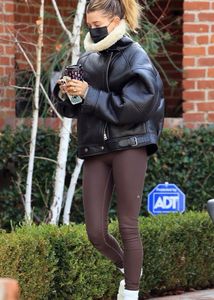 Faux Leather Fur Jacket