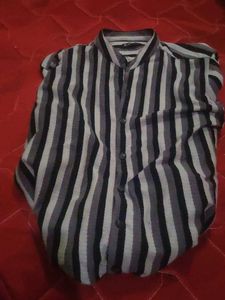 Striped Button-Down Shirt