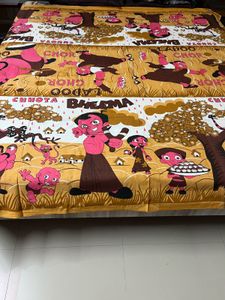 cartoon Printed double bed Bedsheet