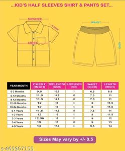 Tropical Print Kids Shirt &amp; Shorts Set