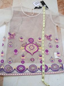 Korean Asthetic Sheer Top