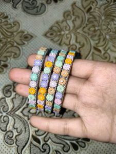 Floral Bangle Set