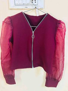 Chic Maroon Blouse