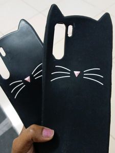 Oppo F15 Kitty Back Cover (Pack Of 2)