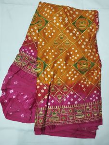 wedding style heavy saree