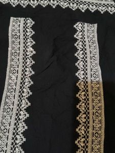 Black Embroidered Tunic Top