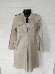Imported Khaki Shirt Dress