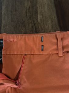 Strechable Trending Orange Frill Shorts