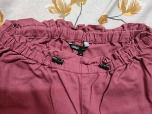 ONLY Pink Wide Leg Cargo Pants