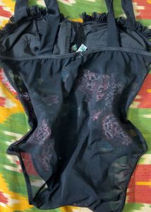 Black Floral Bodysuit