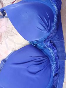 Purplish Blue Bra And Panty Set