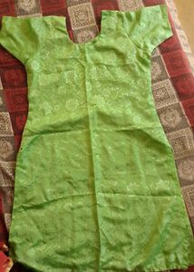 Poly Chanderi Green Suit