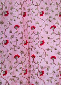 Pink Embroidered Kurti/Kurta